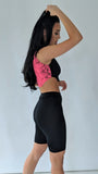 Pink Snake Print Crop Top