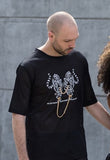 Black Mesh Tee - Tiger 2 Chain