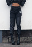 High Waisted Quilted Joggers