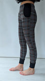 Grey Check Fitted Joggers