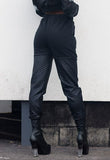 High Waisted Quilted Joggers
