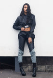 Quilted Crop Hoodie