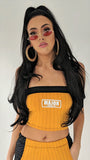Mustard Pine Strip Bandeau