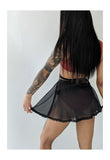 Black Mesh Skirt