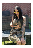 Khaki Bandeau Halter Top
