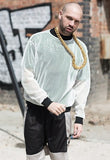 White Mesh Jumper
