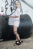 White Open Mesh Kimono