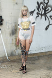 Tiger Mesh Tee - White