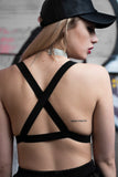 Khaki Mesh Love Heart Bra