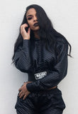 Quilted Crop Hoodie